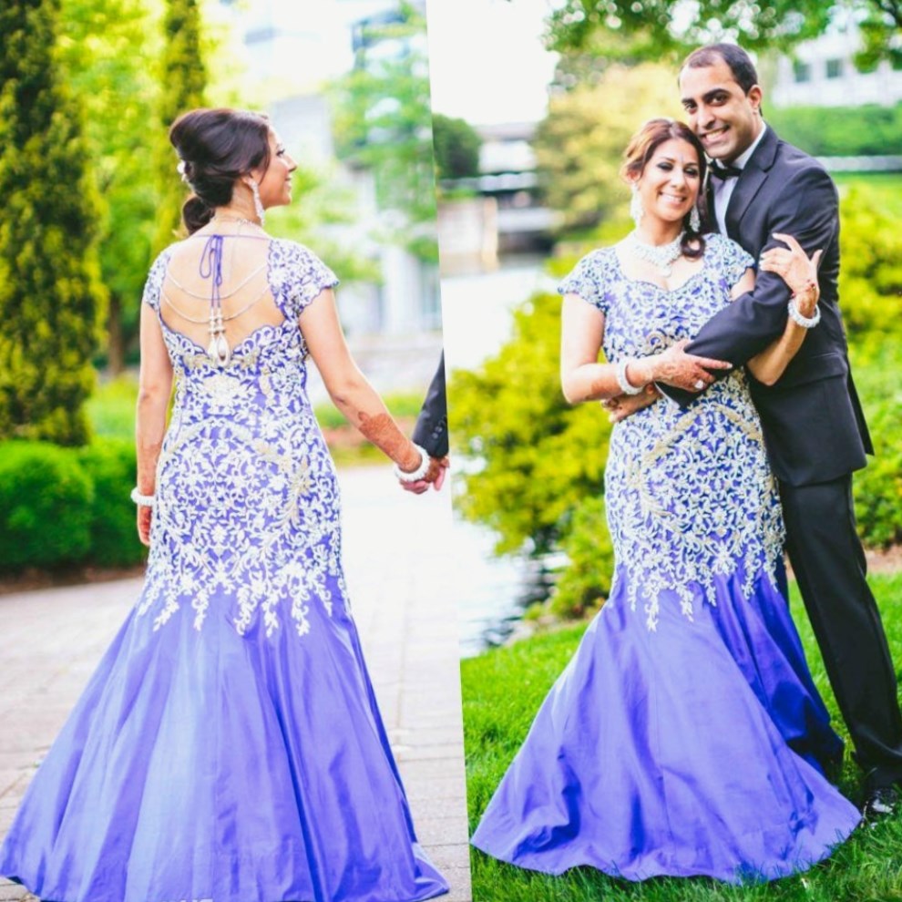 light blue indian wedding dress