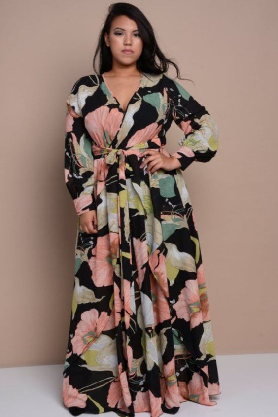 Plus size bohemian maxi dresses - style 2021 | Long boho womens dress